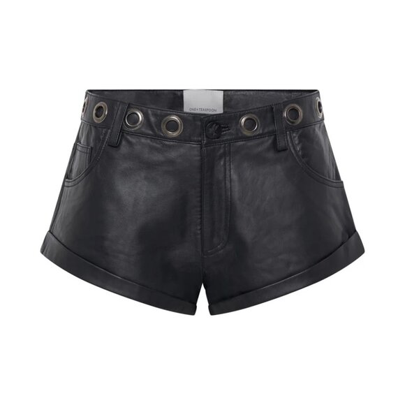 One Teaspoon - BLACK HEARTBREAK HOTEL LEATHER BANDITS - 30 - Picture 10 of 10